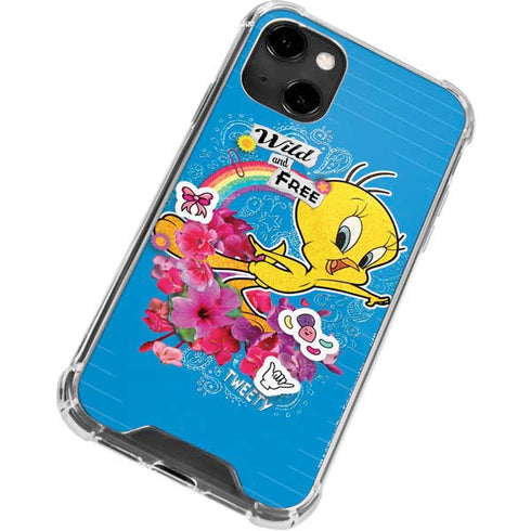 Looney Tunes Tweety Bird Wild and Free iPhone 14 Clear Case