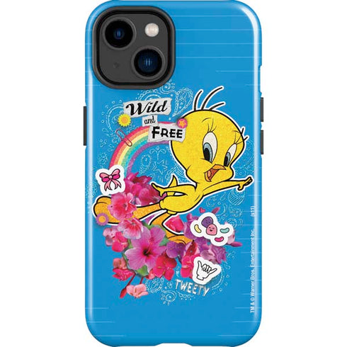 Looney Tunes Tweety Bird Wild and Free iPhone 14 Plus Impact Case