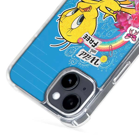 Looney Tunes Tweety Bird Wild and Free iPhone 15 Plus MagSafe Case
