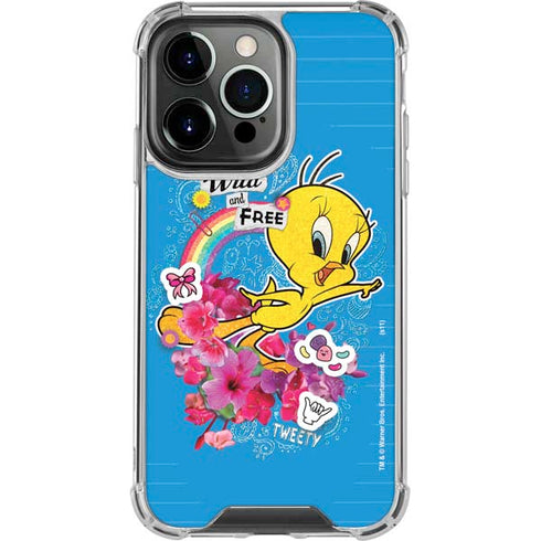 Looney Tunes Tweety Bird Wild and Free iPhone 14 Pro Clear Case
