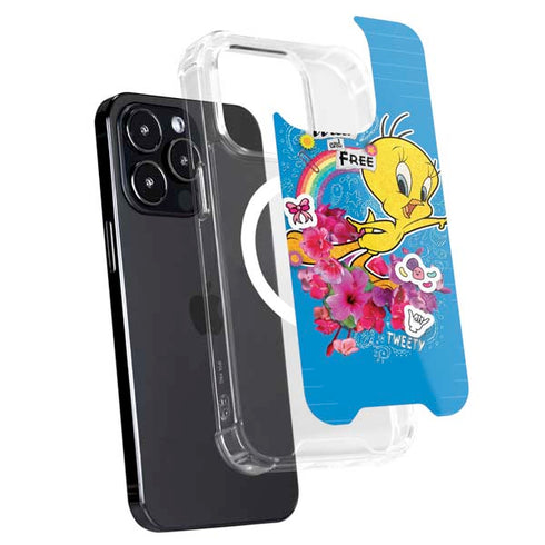 Looney Tunes Tweety Bird Wild and Free iPhone 14 Pro Max MagSafe Case