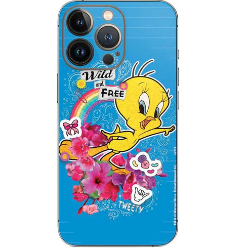 Looney Tunes Tweety Bird Wild and Free iPhone 14 Pro Skin