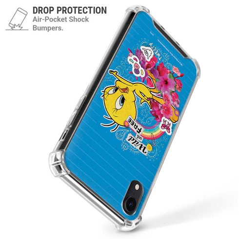 Looney Tunes Tweety Bird Wild and Free iPhone XR Clear Case