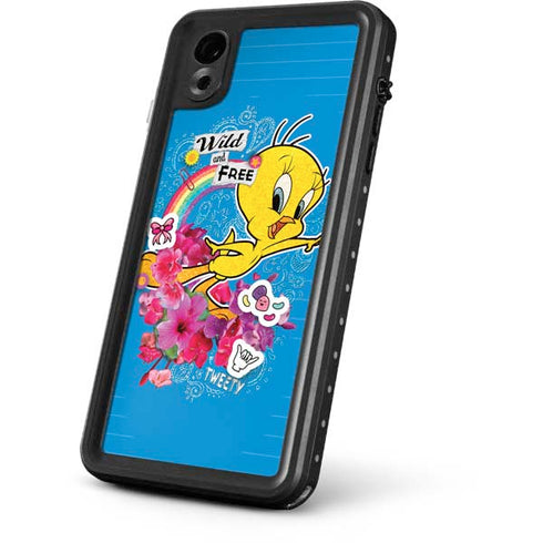 Looney Tunes Tweety Bird Wild and Free iPhone XR Waterproof Case
