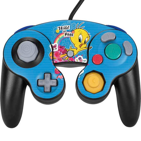 Looney Tunes Tweety Bird Wild and Free Nintendo GameCube Controller Skin
