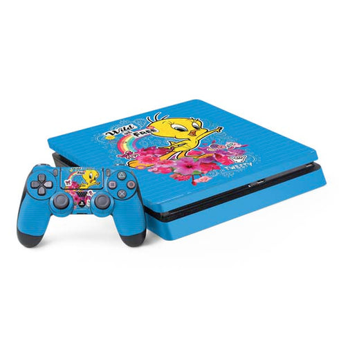 Looney Tunes Tweety Bird Wild and Free PS4 Slim Bundle Skin