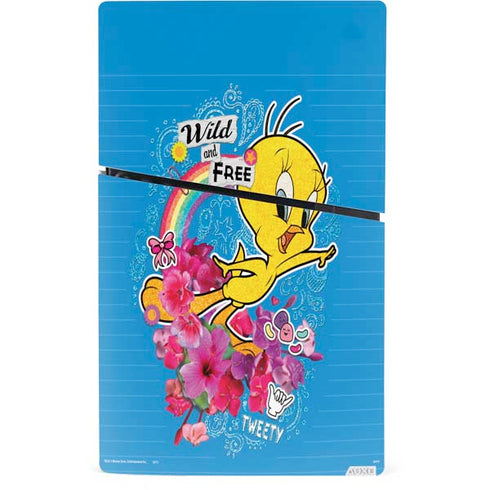 Looney Tunes Tweety Bird Wild and Free PS5 Slim Digital Edition Console Skin