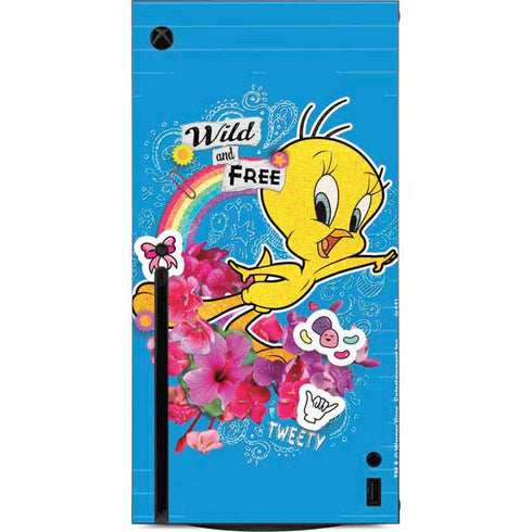 Looney Tunes Tweety Bird Wild and Free Xbox Series X Console Skin