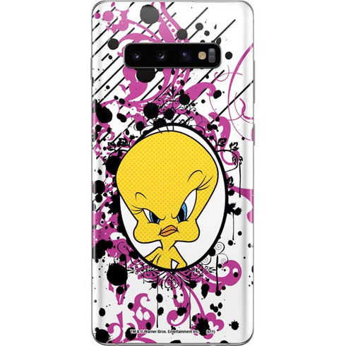 Looney Tunes Tweety Bird with Attitude Galaxy S10 Plus Skin