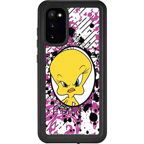 Looney Tunes Tweety Bird with Attitude Galaxy S20 Waterproof Case