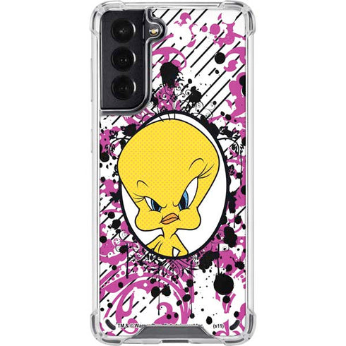 Looney Tunes Tweety Bird with Attitude Galaxy S21 5G Clear Case