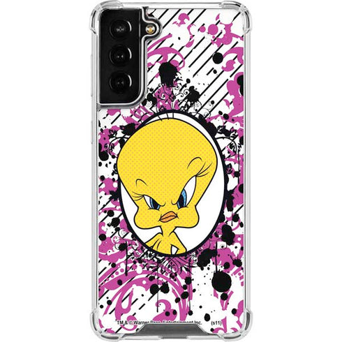 Looney Tunes Tweety Bird with Attitude Galaxy S21 FE Clear Case