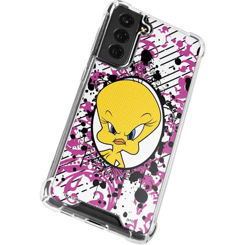 Looney Tunes Tweety Bird with Attitude Galaxy S22 Plus Clear Case