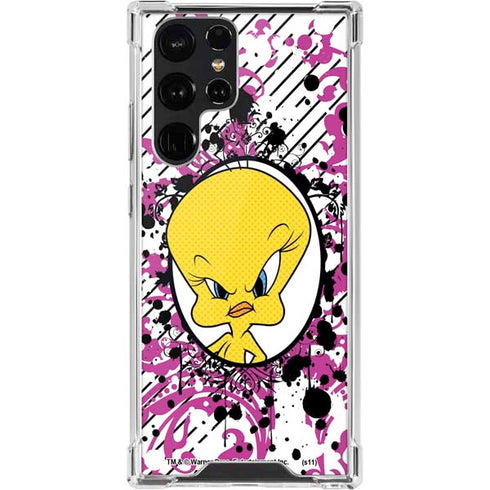 Looney Tunes Tweety Bird with Attitude Galaxy S22 Ultra Clear Case