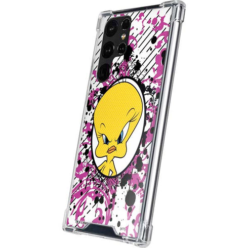 Looney Tunes Tweety Bird with Attitude Galaxy S22 Ultra Clear Case