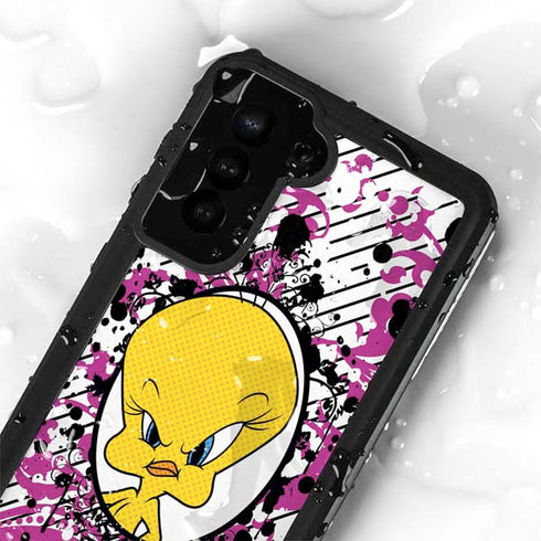 Looney Tunes Tweety Bird with Attitude Galaxy S23 Plus Waterproof Case