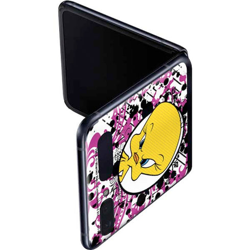 Looney Tunes Tweety Bird with Attitude Galaxy Z Flip Skin