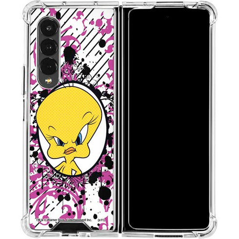 Looney Tunes Tweety Bird with Attitude Galaxy Z Fold4 5G Clear Case