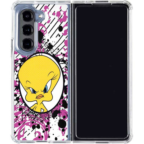 Looney Tunes Tweety Bird with Attitude Galaxy Z Fold5 5G Clear Case