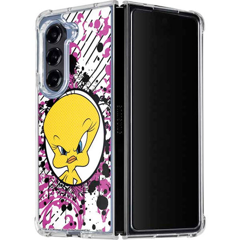 Looney Tunes Tweety Bird with Attitude Galaxy Z Fold5 5G Clear Case