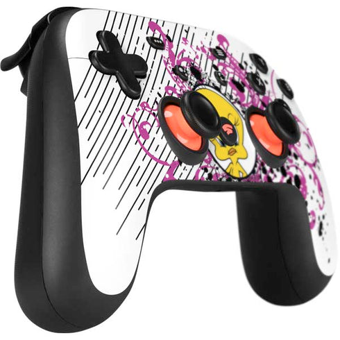 Looney Tunes Tweety Bird with Attitude Google Stadia Controller Skin