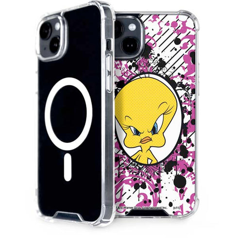 Looney Tunes Tweety Bird with Attitude iPhone 15 Plus MagSafe Case