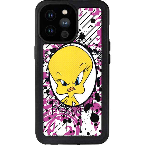 Looney Tunes Tweety Bird with Attitude iPhone 14 Pro Max Waterproof Case