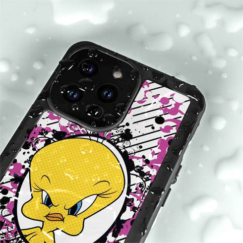 Looney Tunes Tweety Bird with Attitude iPhone 14 Pro Max Waterproof Case