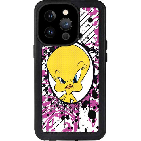 Looney Tunes Tweety Bird with Attitude iPhone 14 Pro Waterproof Case