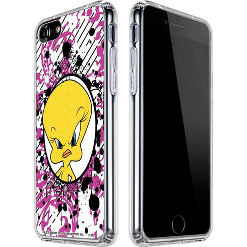 Looney Tunes Tweety Bird with Attitude iPhone SE (2nd & 3rd Gen) Clear Case