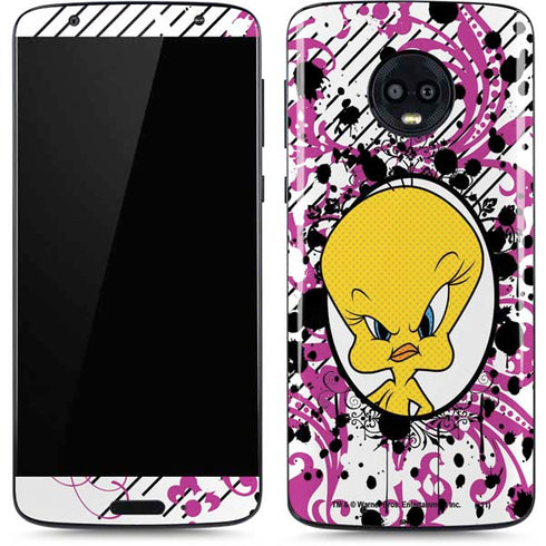 Looney Tunes Tweety Bird with Attitude Moto G6 Skin