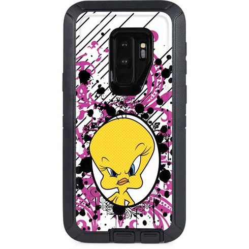 Looney Tunes Tweety Bird with Attitude Otterbox Defender Galaxy Skin
