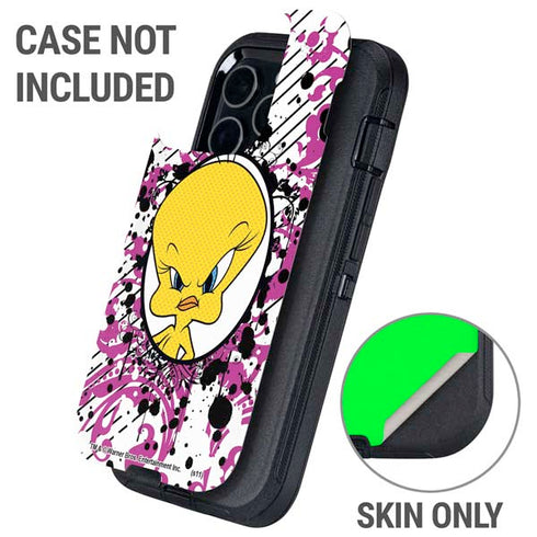 Looney Tunes Tweety Bird with Attitude Otterbox Defender iPhone Skin