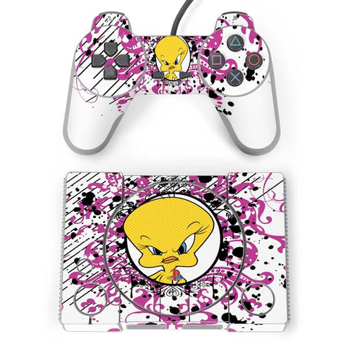 Looney Tunes Tweety Bird with Attitude PlayStation Classic Bundle Skin