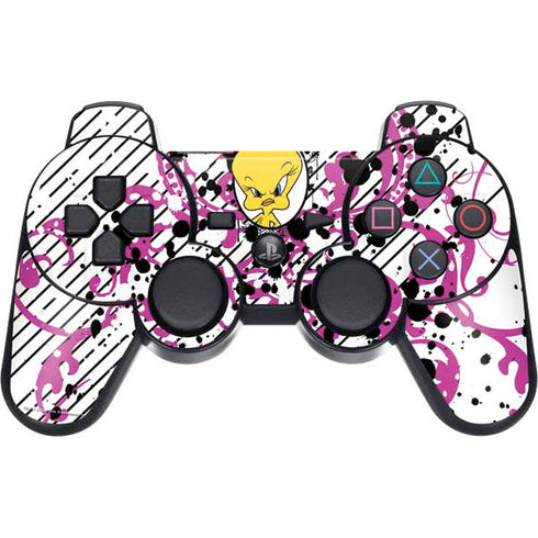 Looney Tunes Tweety Bird with Attitude PS3 Dual Shock wireless controller Skin
