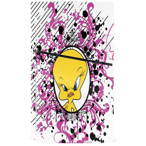 Looney Tunes Tweety Bird with Attitude PS5 Slim Disk Console Skin