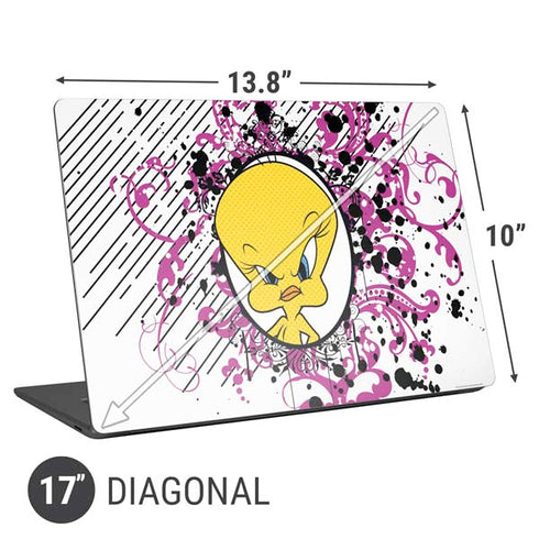 Looney Tunes Tweety Bird with Attitude Universal Laptop 17in (13.8 x 10in) Skin