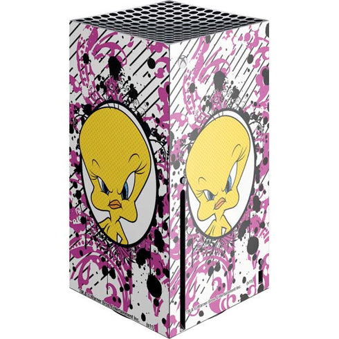 Looney Tunes Tweety Bird with Attitude Xbox Series X Console Skin