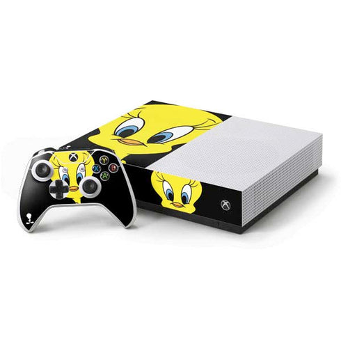 Looney Tunes Tweety Bird Xbox One S All-Digital Edition Bundle Skin