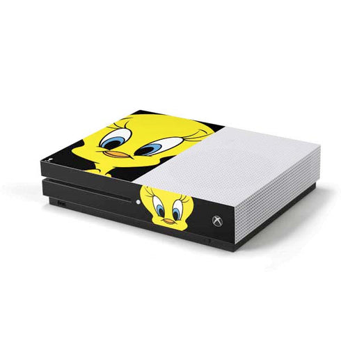 Looney Tunes Tweety Bird Xbox One S Console Skin