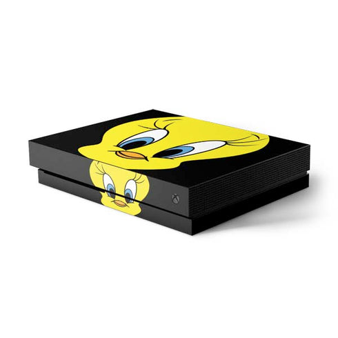 Looney Tunes Tweety Bird Xbox One X Console Skin