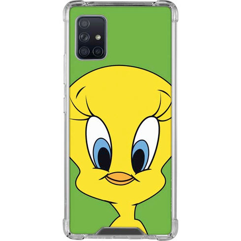 Looney Tunes Tweety Bird Zoomed In Galaxy A51 5G Clear Case