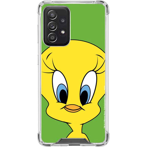 Looney Tunes Tweety Bird Zoomed In Galaxy A52 5G Clear Case