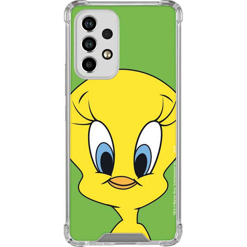 Looney Tunes Tweety Bird Zoomed In Galaxy A53 5G Clear Case