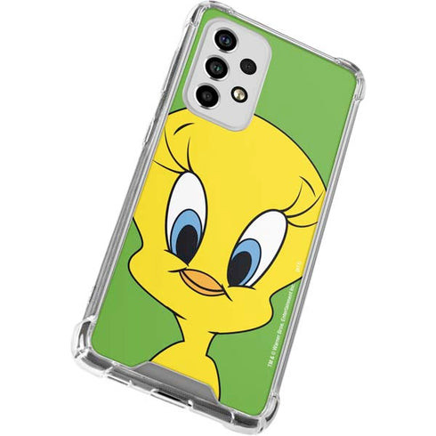 Looney Tunes Tweety Bird Zoomed In Galaxy A53 5G Clear Case