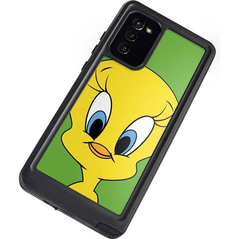 Looney Tunes Tweety Bird Zoomed In Galaxy Note20 5G Waterproof Case
