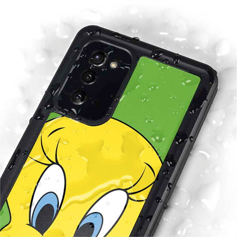 Looney Tunes Tweety Bird Zoomed In Galaxy Note20 5G Waterproof Case