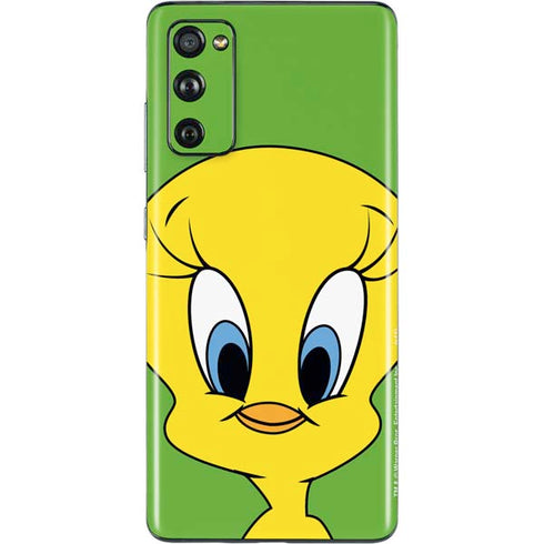 Looney Tunes Tweety Bird Zoomed In Galaxy S20 Fan Edition Skin