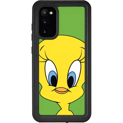 Looney Tunes Tweety Bird Zoomed In Galaxy S20 Waterproof Case