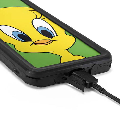 Looney Tunes Tweety Bird Zoomed In Galaxy S20 Waterproof Case